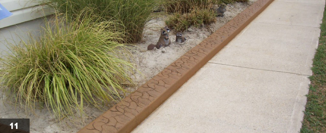 Decorative Landscape Border Sidewalk