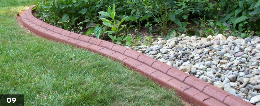 Decorative Landscape Border Rock Garden