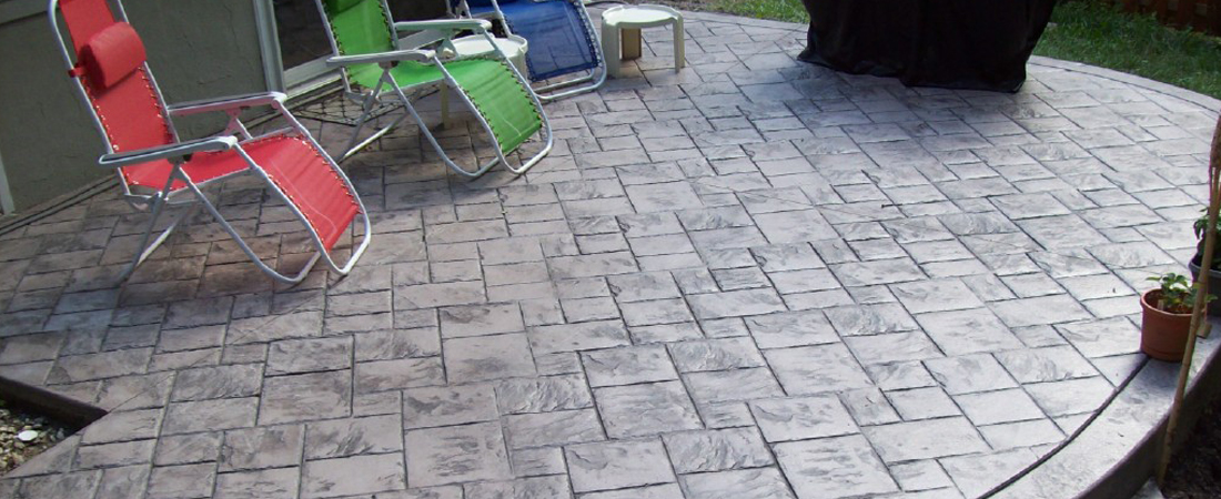 stamped concrete patio