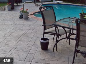 Stamped Concrete pool deck patio