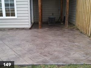 Stamped Concrete back porch slab-149